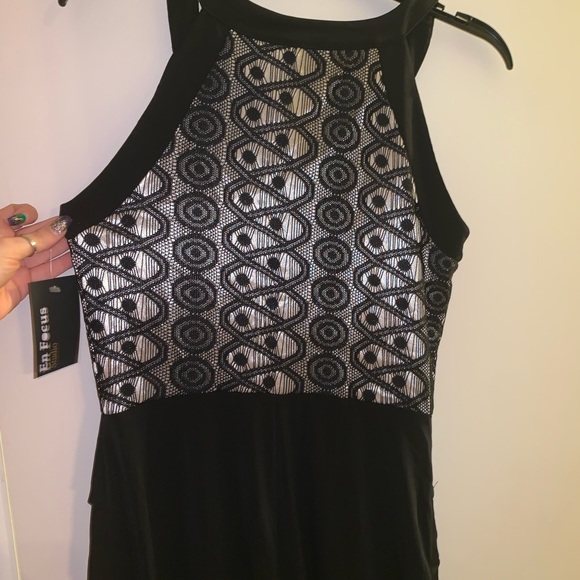 Size 8 Black and Tan Dress Fitted Waist - Picture 8 of 8